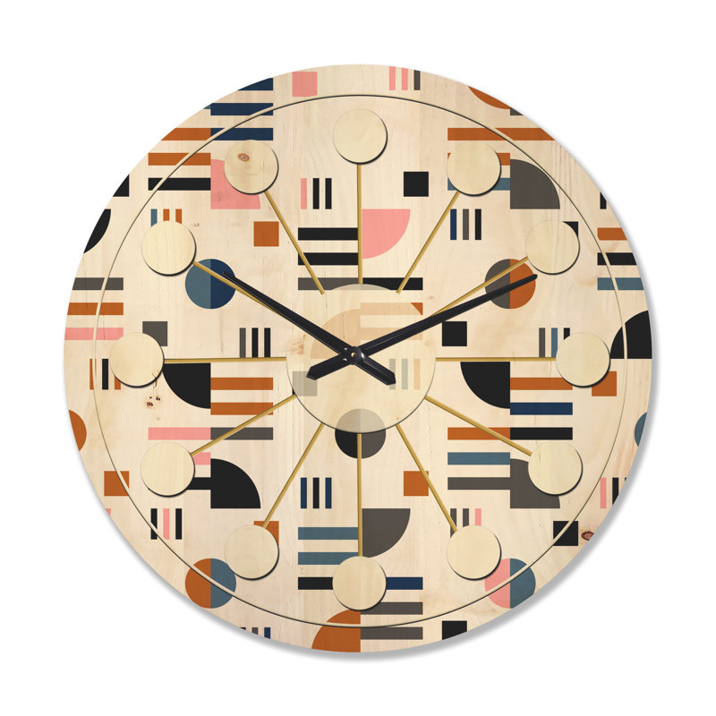 Horloge murale abstraite, Grand