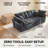 79" Wide Comfy Cloud Couch, Chenille Upholstered Pillow-Top Arm Loveseat Sofa With Deep Seats, Side Pockets & Modular Design, 2 Seater Sofa For Living Room-84601385