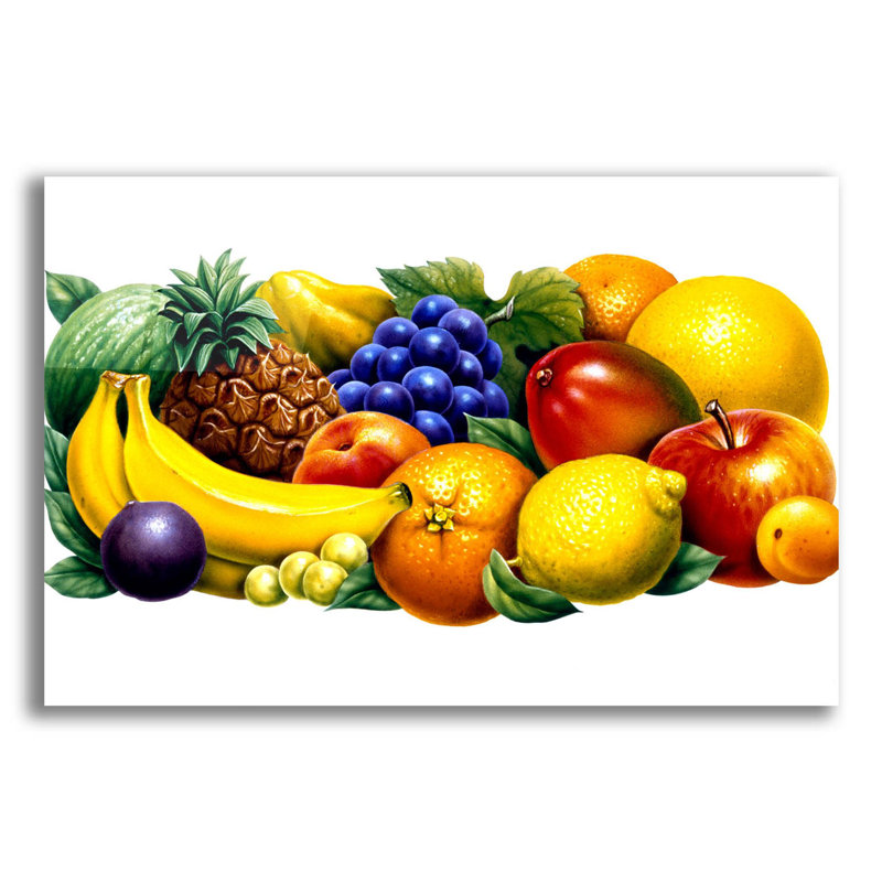 Red Barrel Studio® «Fruit» par Harro Maass, art mural en verre acrylique, H 12 po x l 16 po x P 0,2 po