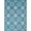 Tapis floral ivoire / bleu Yurig-388936913