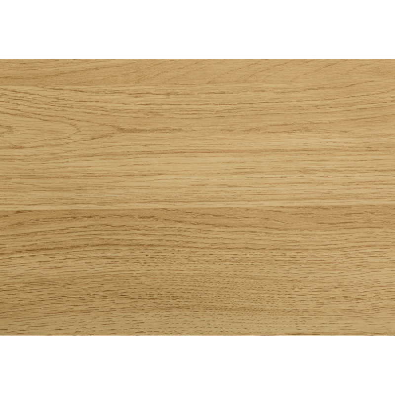 Table contemporaine avec surface en stratifié naturel et conception en métal pour la console du salon