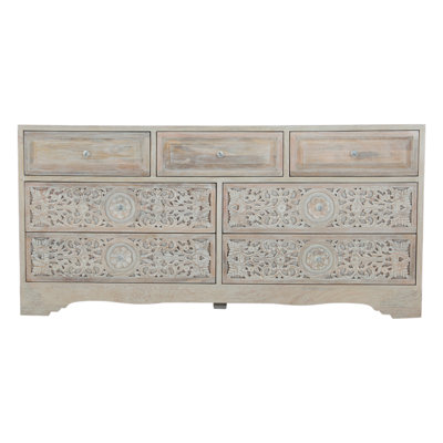 Taj 7 - Drawer Solid Wood Dresser