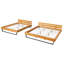 Cadre de lit en bois de pin-713461953