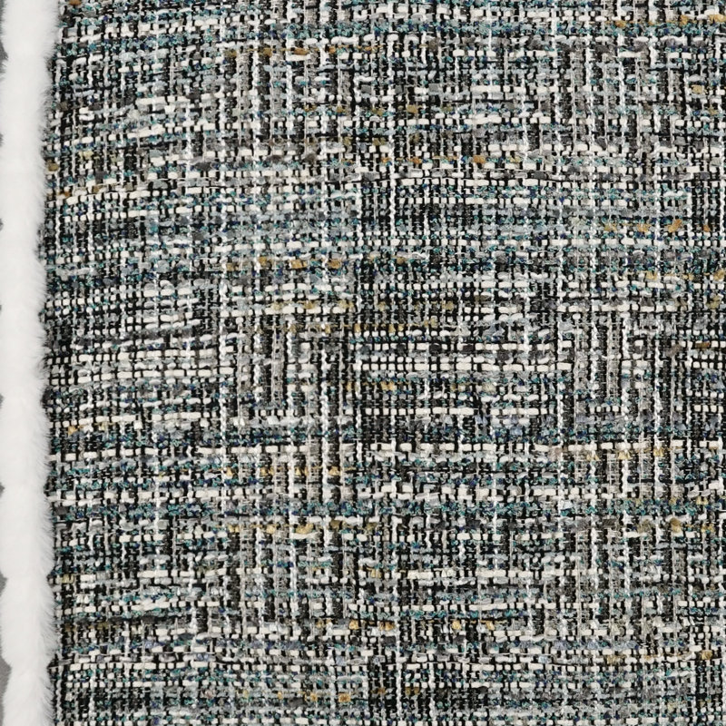 Coussin Underwood, Turquoise, Carré 22 po