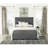 Maille Charcoal Upholstered  Panel Bed-565053432