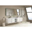 Meuble-lavabo mural 96 po, blanc, double vasque, meuble-lavabo de qualité supérieure, suspendu, lavabo, excellente capacité de rangement-1385244731-1385244865