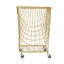 Metal Deep Set Metal Mesh Laundry Basket Storage Cart with Wheels and Handles-62972723-62972726