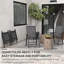 Ensemble de 4 chaises de patio pliantes