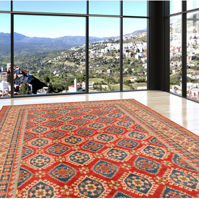Tapis rouge foncé Finest Ghazni 8 pi 3 po x 11 pi 5 po