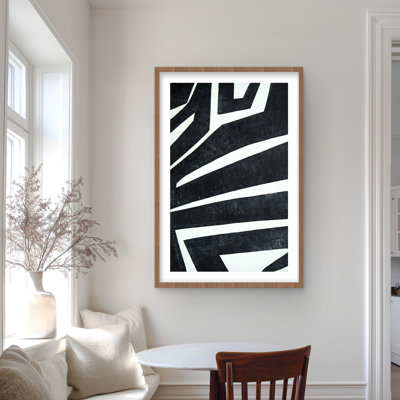 Labyrinth - Shapes Industrial Framed Matted Print for Decor