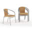 Chaise empilable en aluminium et rotin pour restaurant Arthor-69023668