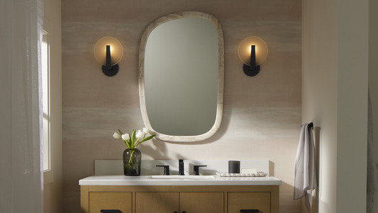 Hint One-Light Sconce, Matte Black
