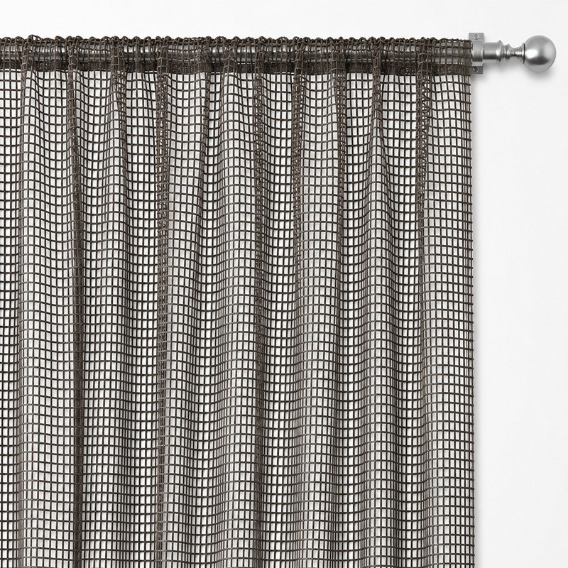 Net-Like Sheer | Area Fabric_AREA, Chocolate