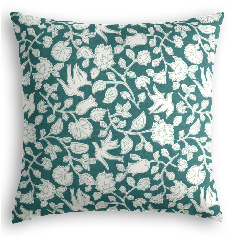 Xylia Pillow Cover & Insert, Graphite, 16" x 16", Square