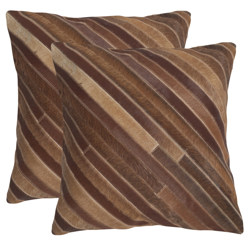  Coussin Whitchurch, 22 po x 22 po, Brun clair