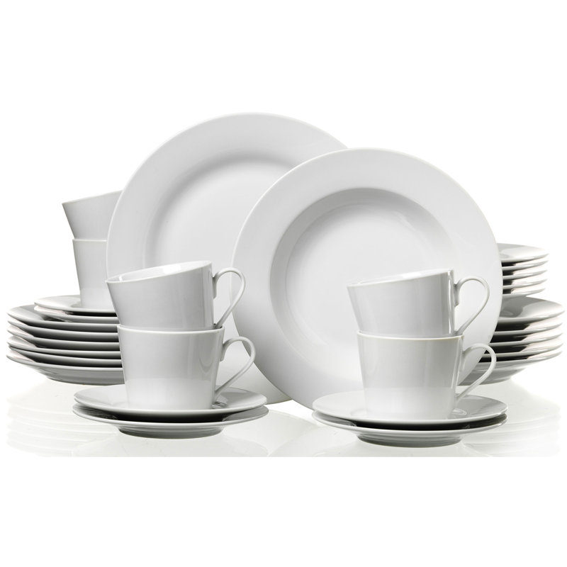 Piece Porcelain Dinnerware Set - Service for 6