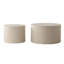 Ensemble de 2 tables basses gigognes Beige