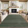 Modern Stripe Machine Washable Rug with Non Slip Rubber Backing, Neutral Printed Carpet, Soft Low Pile Non Shedding Floor Covering for Living Room, Bedroom