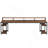 78 Inch Two-Person Desk With Stylish X-Legs, Extra Long Workstation For Dual Use And Industrial Design, Rustic Brown