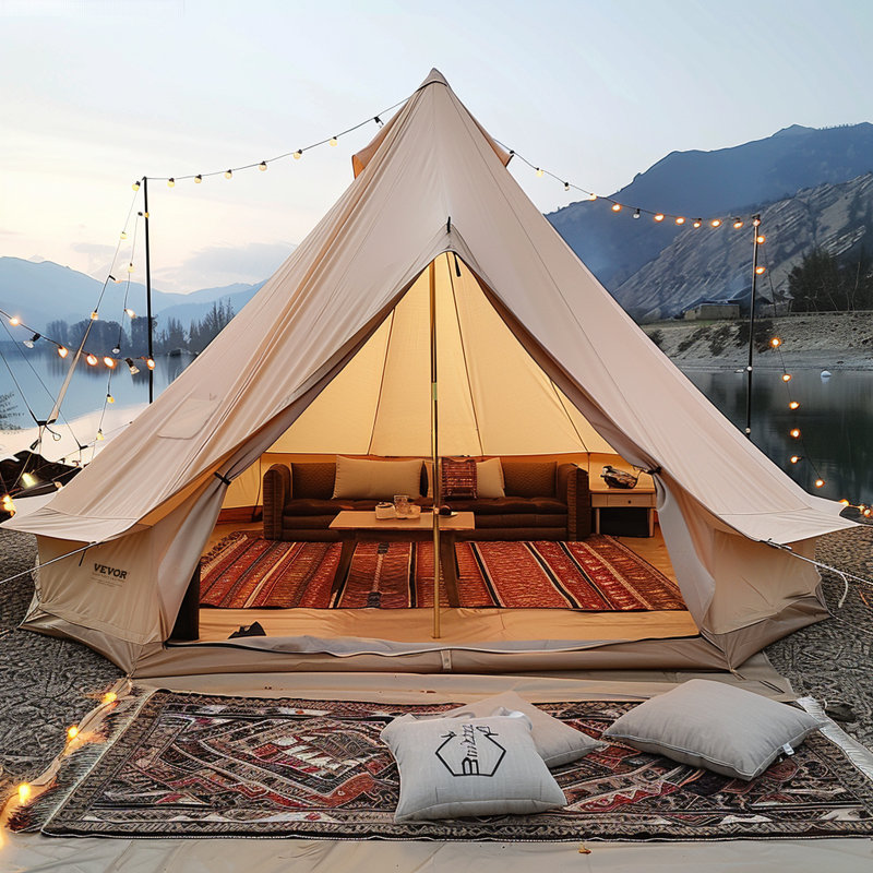 Tent, 12 Person, 350.5cm H x 698.5cm W x 698.5cm D