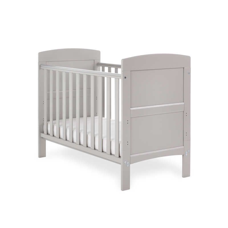 Grace Mini Cot Bed, Warm Grey