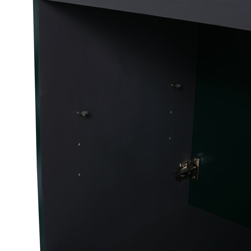 Meuble-lavabo autoportant - sans le lavabo, Vert foncé