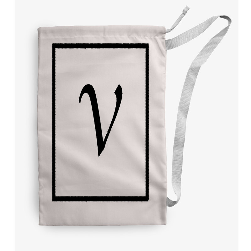 Sac à linge Monogram, Petit (H 29 po x l 18 po), Ivoire
