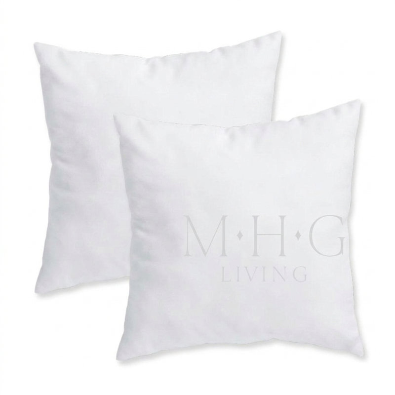 Indoor / Outdoor White Square Cushion Pad, 22"H x 22"W