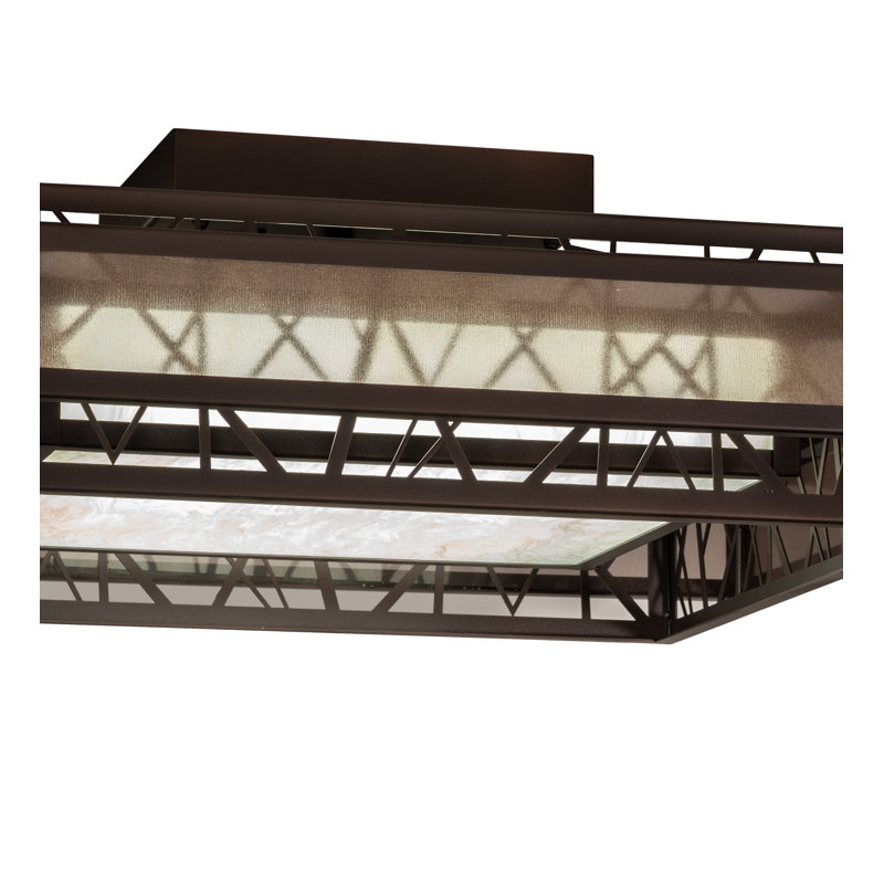 Plafonnier semi-encastré Quadrato Led