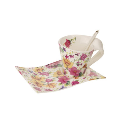 Brinkley Porcelain Teacup and Saucer