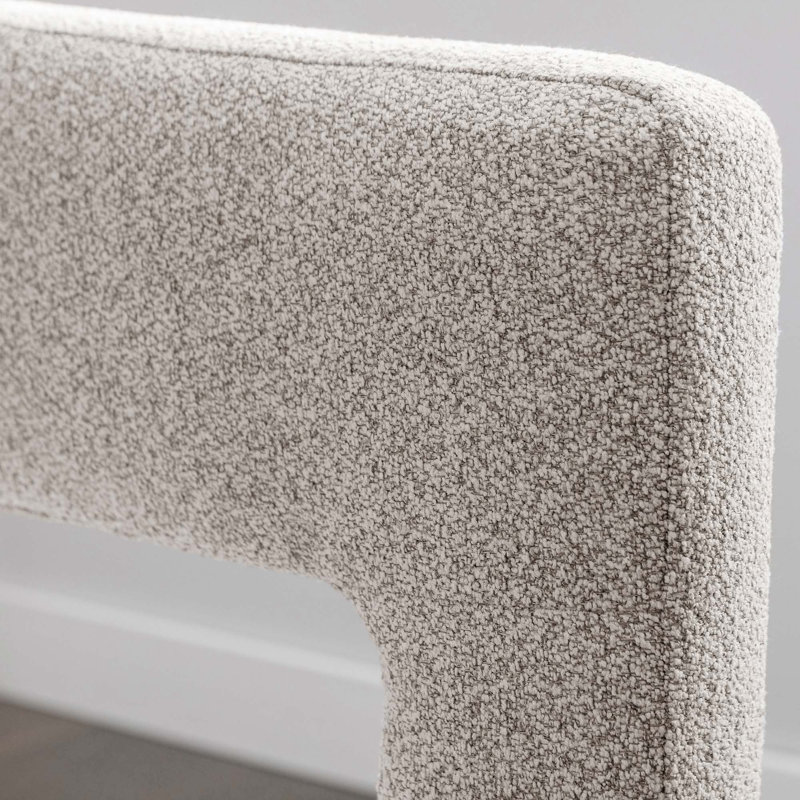 Chaise d'appoint rembourrée en tissu de conception contemporaine Mattilynn pour le salon, la chambre à coucher et la salle à manger