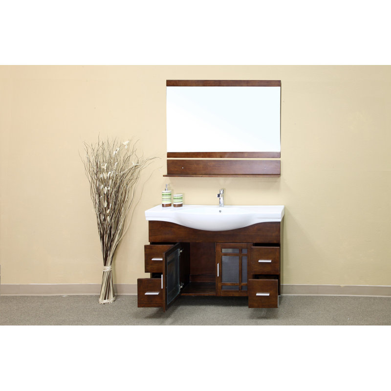 Ensemble de meuble-lavabo simple 48 po Locksly, Bois médium