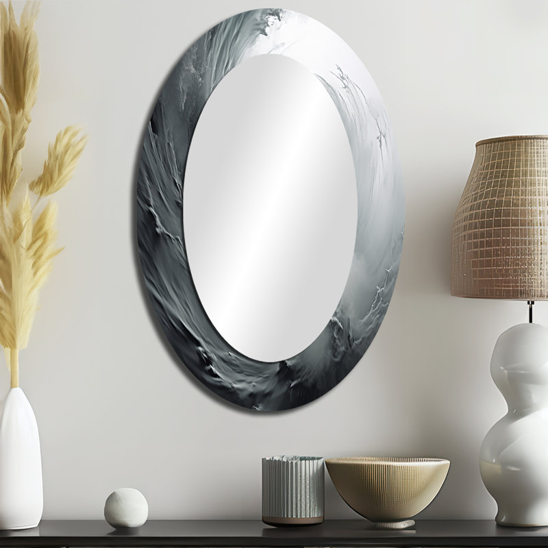 Miroir mural gris, 36 po x 24 po