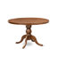 Cet ensemble de salle à manger 5 pièces comprend une table de cuisine et 4 chaises de salle à manger en tissu de polyester gris platine avec dossier capitonné - Finition noyer antique-2104614765