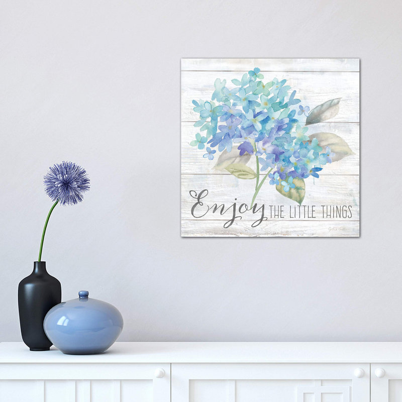 Farmhouse Hydrangea I by Cynthia Coulter - Painting on Canvas, 66.04 cm H x 66.04 cm W x 1.91 cm D, No Frame