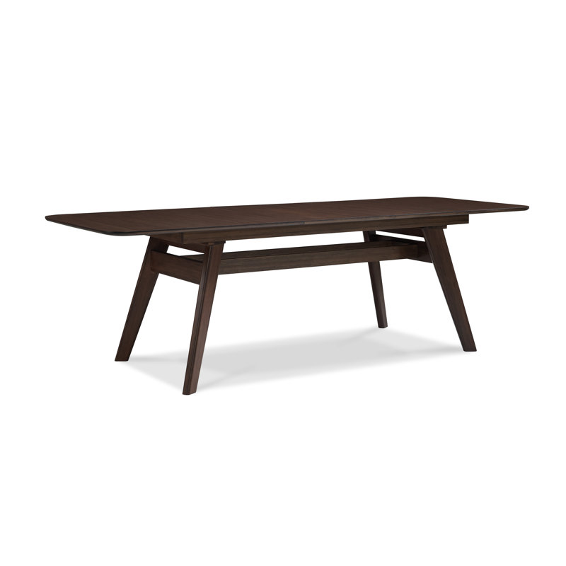 Avie Extendable Trestle Base Dining Set, 17.5" H x 48" W x 13" D, Caramelized