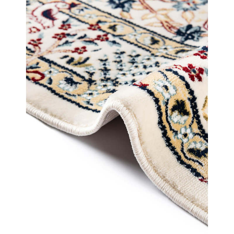 Tapis bleu Jackson Jackson, Rectangle 3 pi 1 po x 5 pi 3 po, Ivory