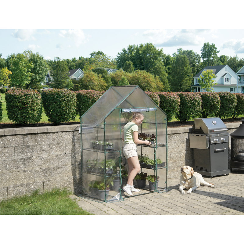Miracle-Gro® Mini Greenhouse 4 Ft. 8 In. X 29 In. X 6 Ft. 5 In., 76" H x 56" W x 28" D 