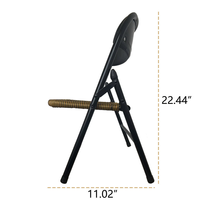 Ensemble de 4 chaises en rotin