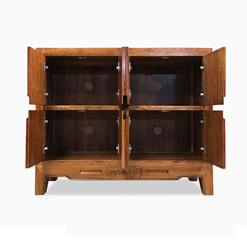 Solid Ash Wood Console Cabinet