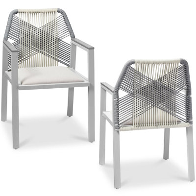 Ensemble de 2 chaises de salle à manger avec accoudoirs