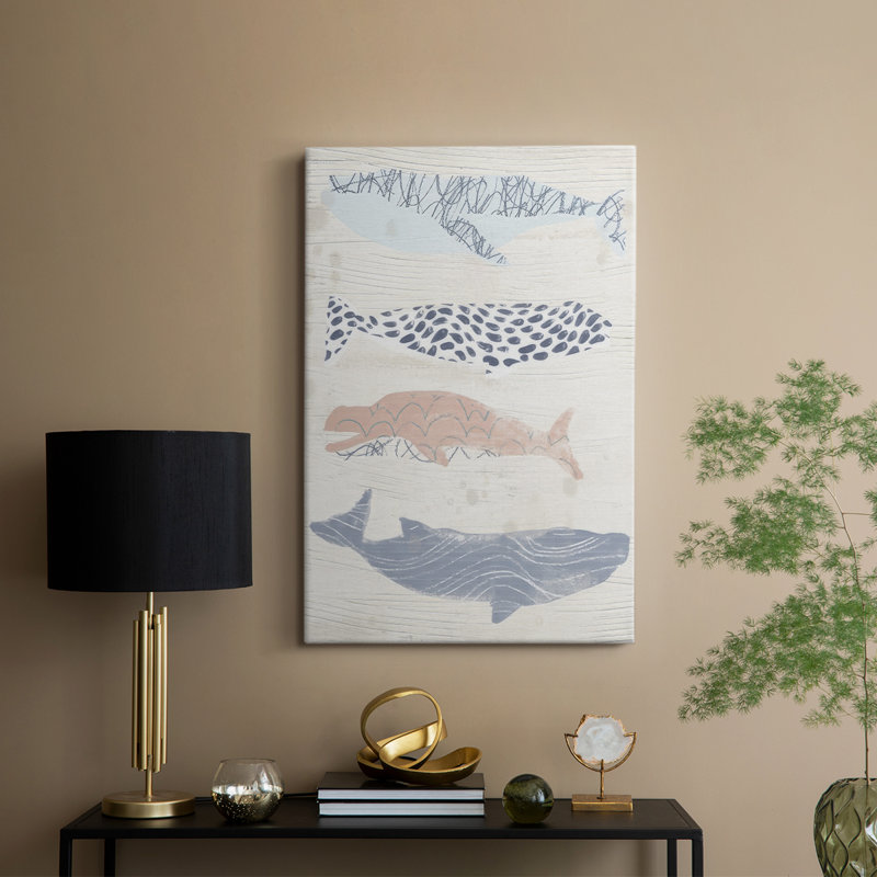 Baleine à motifs I - galerie sur mesure, H 18 po x l 12 po