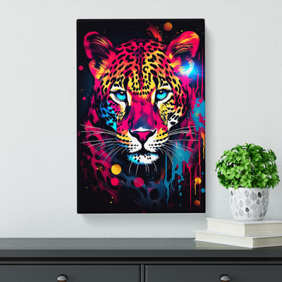Leopard Futurism Art No.2 - Wrapped Canvas