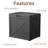 35 Gallon Water Resistant Lockable Resin Deck Box(Black)-122481014