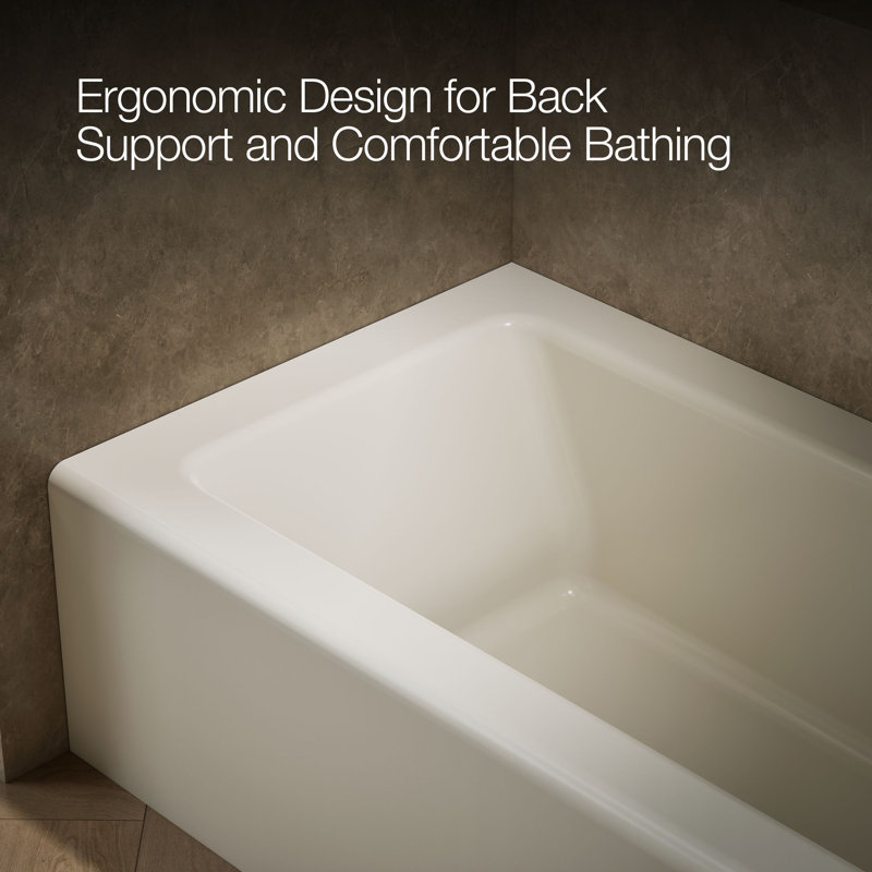 Bellwether 66" x 32" Soaking Bathtub, Biscuit
