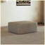 Repose-pieds rembourré en velours côtelé 37,4 po Camel-130621475