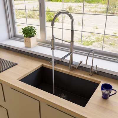 33'' L Single Bowl Granite Kitchen Sink