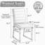 Ensemble de 4 chaises robustes avec coussins épais de 2,1 pouces, structure en fer, idéal pour la maison ou le bureau, couleurs classiques, valeur-133340726-133340727