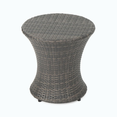 Lambrecht Round Wicker/Rattan Outdoor Side Table