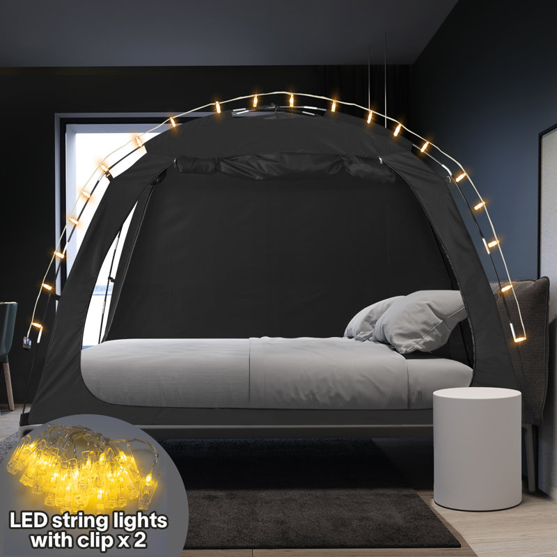 Alvantor Twin Bed Canopy Tent with LED Light Strips